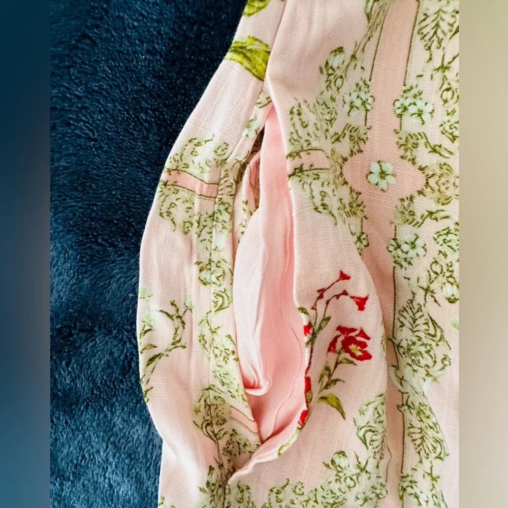 Agua Bendita x Target Dainty Floral Tile Print Flutter Sleeves Mini Dress. EUC - Picture 3 of 8